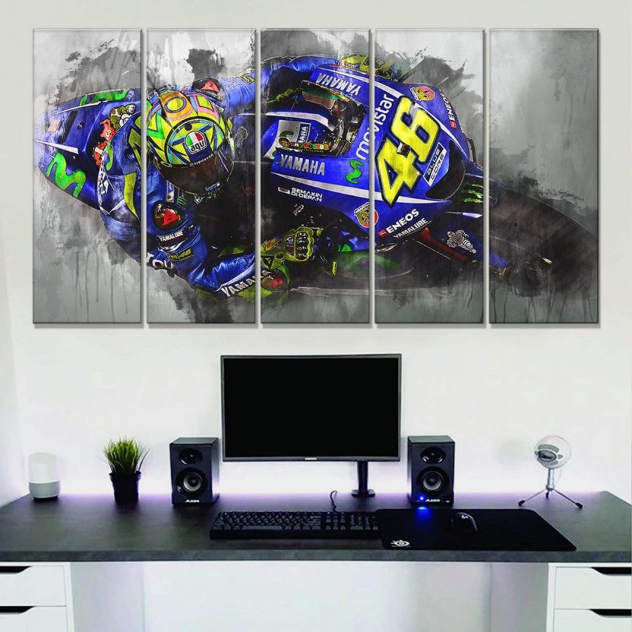Valentino Rossi Moto GP 8 Leinwandbilder – Bild 2