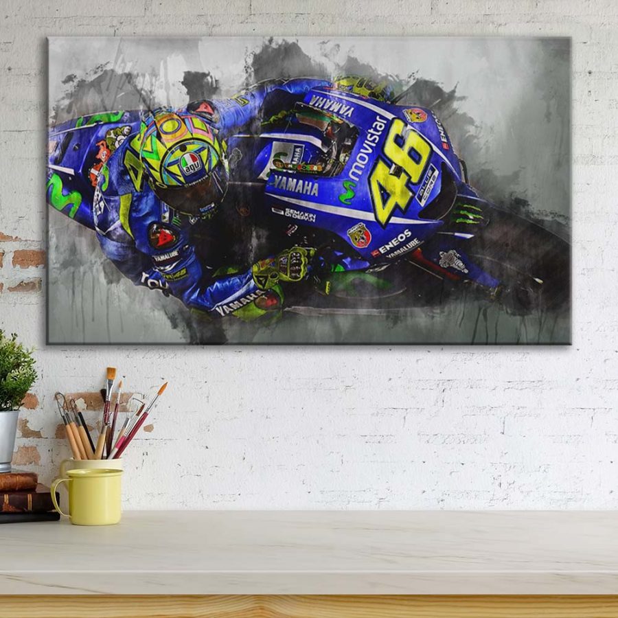 Valentino Rossi Moto GP 8 Leinwandbilder – Bild 3