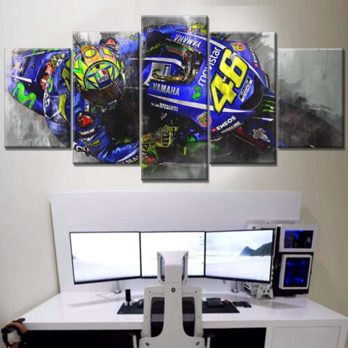 Valentino Rossi Moto GP 8 Leinwandbilder