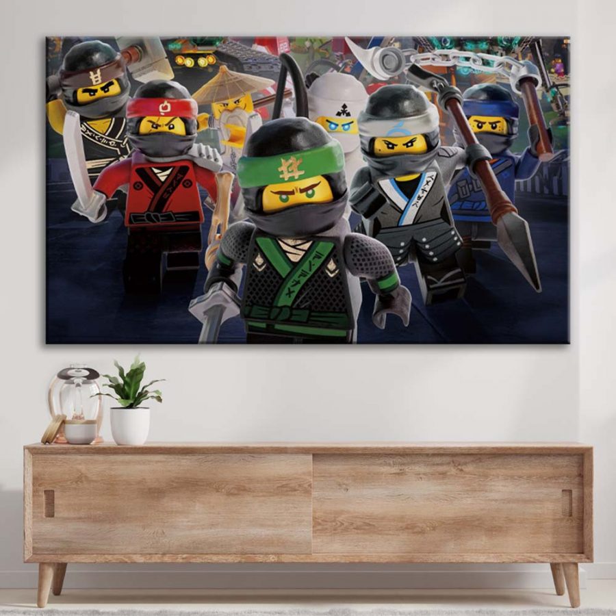 Ninjago Alle Charaktere 4 Leinwandbilder – Bild 3