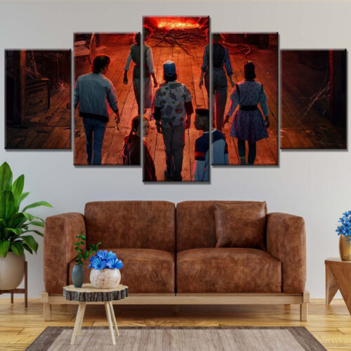 Stranger Thing Alle Charaktere 11 Leinwandbilder