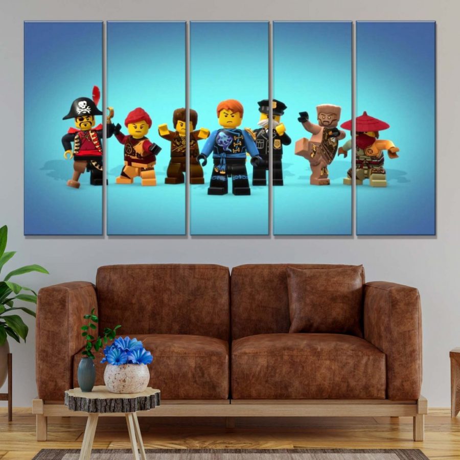 Ninjago Alle Charaktere 14 Leinwandbilder – Bild 2