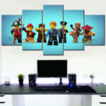 Ninjago Alle Charaktere 14 Leinwandbilder