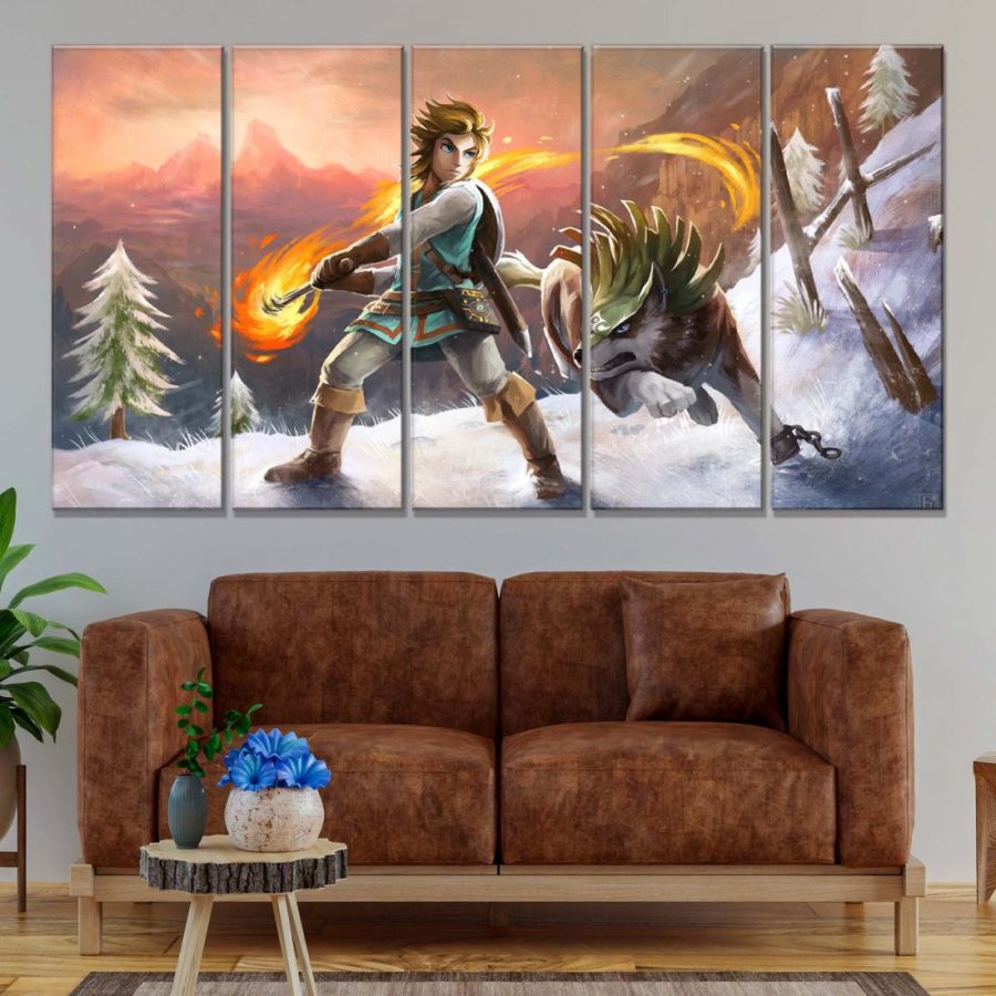 The Legend of Zelda Link und Wolf Link Leinwandbilder – Bild 2