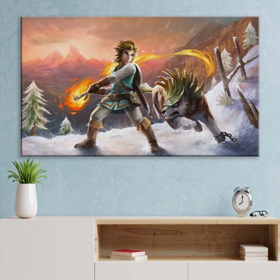 The Legend of Zelda Link und Wolf Link Leinwandbilder – Bild 3