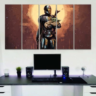 Alternative view of Star Wars Stormtrooper und Yoda 5 Leinwandbilder