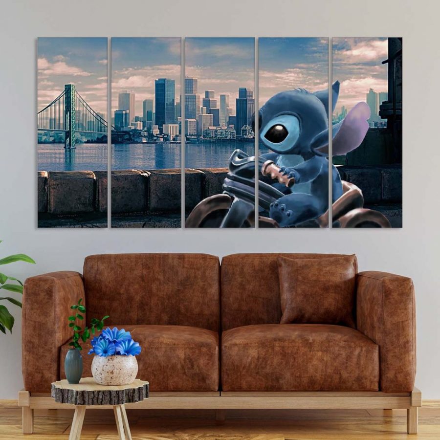 Disney Stitch 4 Leinwandbilder – Bild 2
