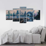 Disney Stitch 4 Leinwandbilder