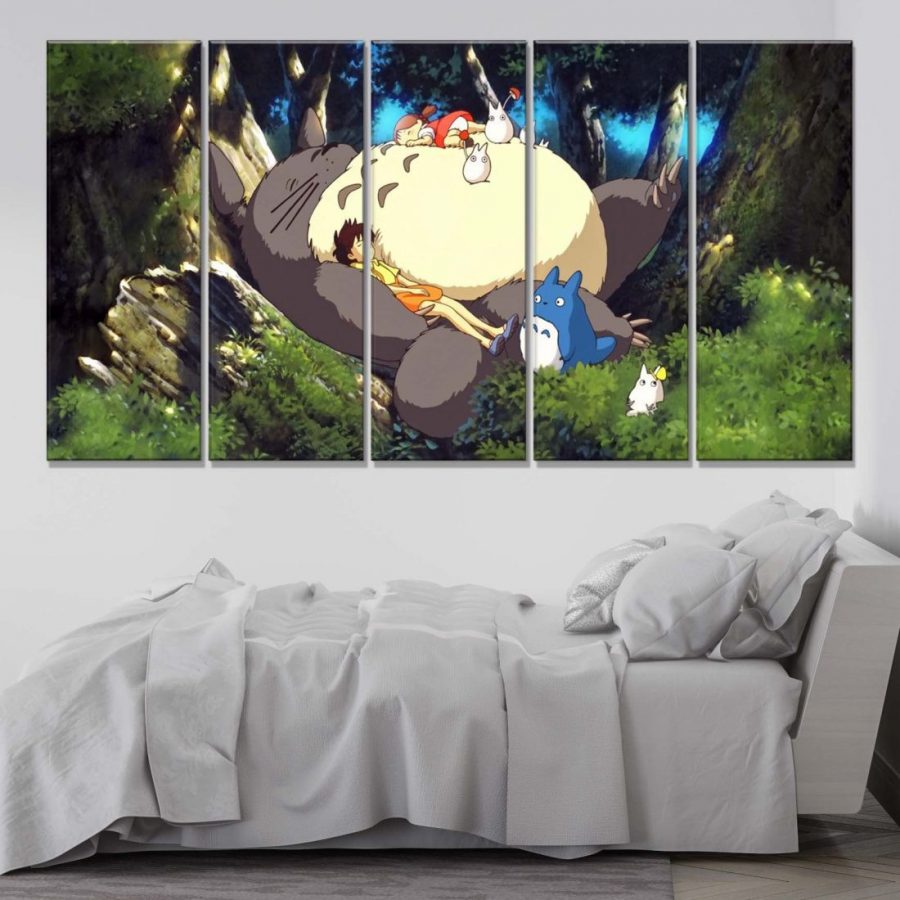 Mein Nachbar Totoro Alle Charaktere 9 Leinwandbilder – Bild 2