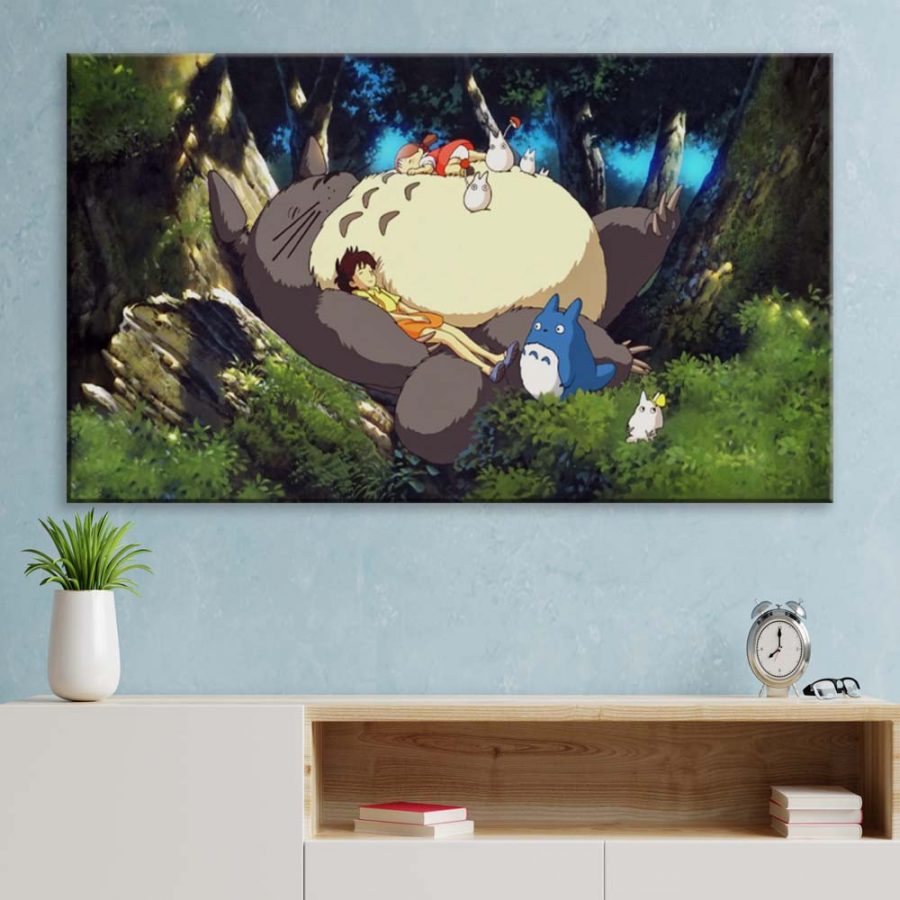 Mein Nachbar Totoro Alle Charaktere 9 Leinwandbilder – Bild 3