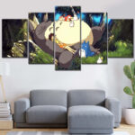 Mein Nachbar Totoro Alle Charaktere 9 Leinwandbilder