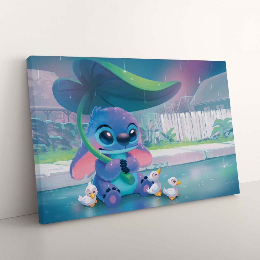 Stitch und Ducks in Lilo und Stitch Charaktere 2 Leinwandbilder – Bild 3