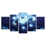 Nachtara Schwarz Pokemon Eeveelutions Leinwandbilder