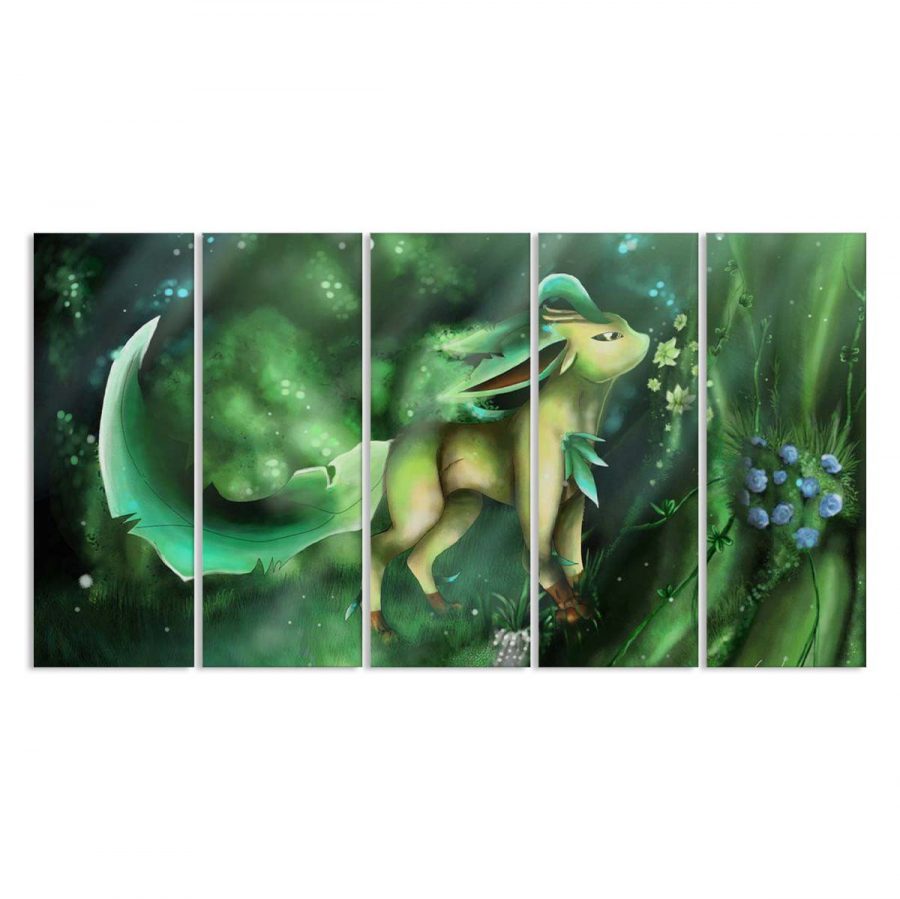 Leafeon Eevee Evolutions Grün Pokemon Leinwandbilder – Bild 2