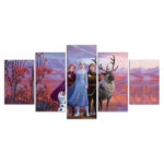 Die Eiskönigin Elsa Anna und Olaf Leinwandbilder