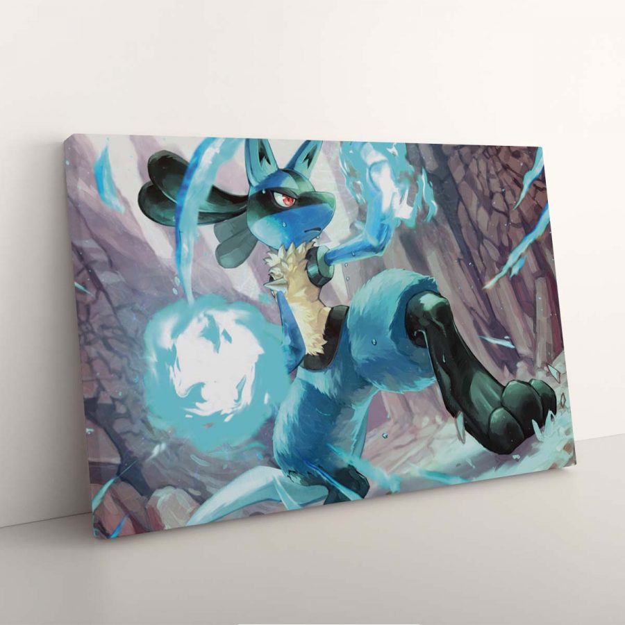 Lucario Pokemon Starke Leinwandbilder – Bild 3