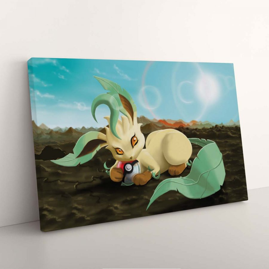 Folipurba Evoli Pokemon mit Pokeball Leinwandbilder – Bild 3