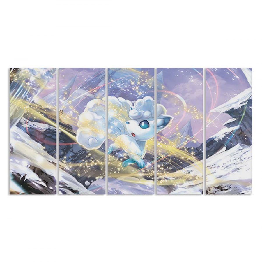 Alolan Vulpix Pokemon Sammelkarte Leinwandbilder – Bild 2
