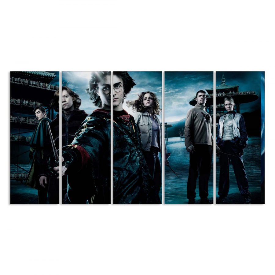 Harry Potter und seine Freunde Hermine Granger Ron Weasley 3 Leinwandbilder – Bild 2