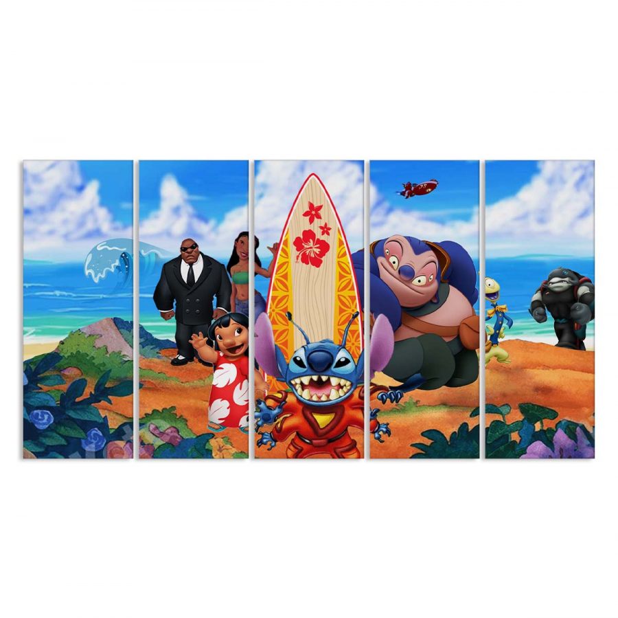 Lilo und Stitch Alle Charaktere 1 Leinwandbilder – Bild 2