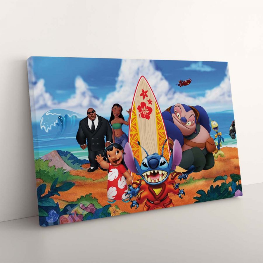 Lilo und Stitch Alle Charaktere 1 Leinwandbilder – Bild 3