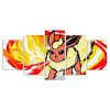 Flareon Pokemon mit Feuer Eevee Evolutions Leinwandbilder