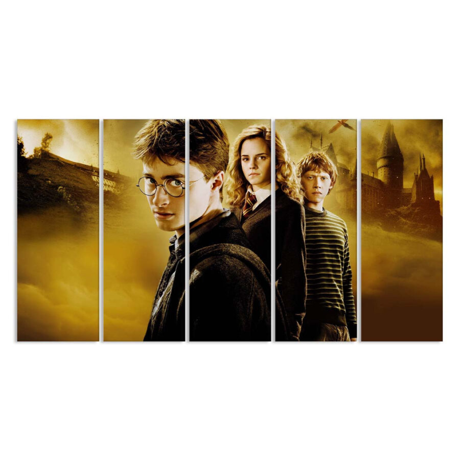 Harry Potter und seine Freunde Hermine Granger Ron Weasley 4 Leinwandbilder – Bild 2