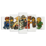 Ninjago Alle Charaktere 101 Leinwandbilder