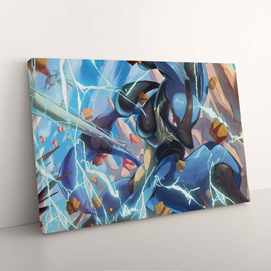 Lucario Pokemon 1 Leinwandbilder – Bild 3