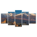 Majestätische Berge Sonnenuntergang Leinwandbilder