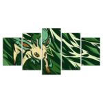 Folipurba Pokemon Evoli Evolutions Grünes Pokemon Leinwandbilder