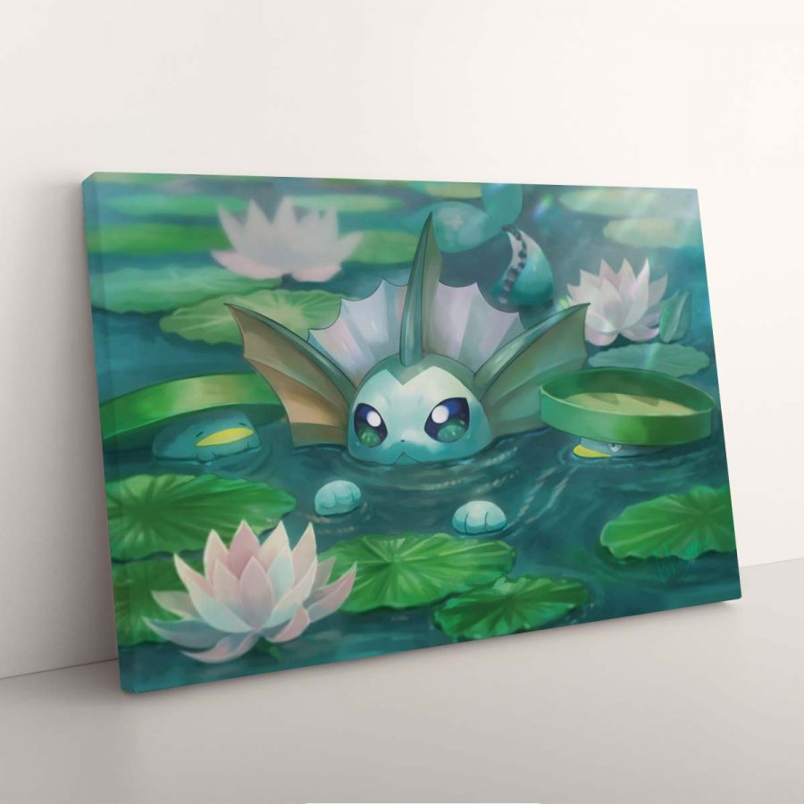 Vaporeon Eevee Evolutions Pokemon Leinwandbilder – Bild 3