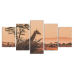 Giraffe in Afrikas Natursafari Leinwandbilder