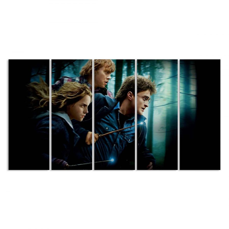 Harry Potter und seine Freunde Hermine Granger Ron Weasley 2 Leinwandbilder – Bild 2