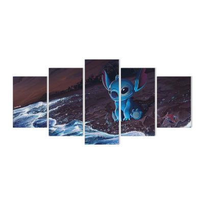 Stitch in der Strandnacht Lilo und Stitch Leinwandbilder