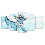 Vaporeon Eevee Evolutions Pokemon Wasserschlacht Leinwandbilder