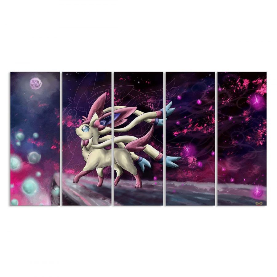 Sylveon Miracle Eevee Pokemon Leinwandbilder – Bild 2