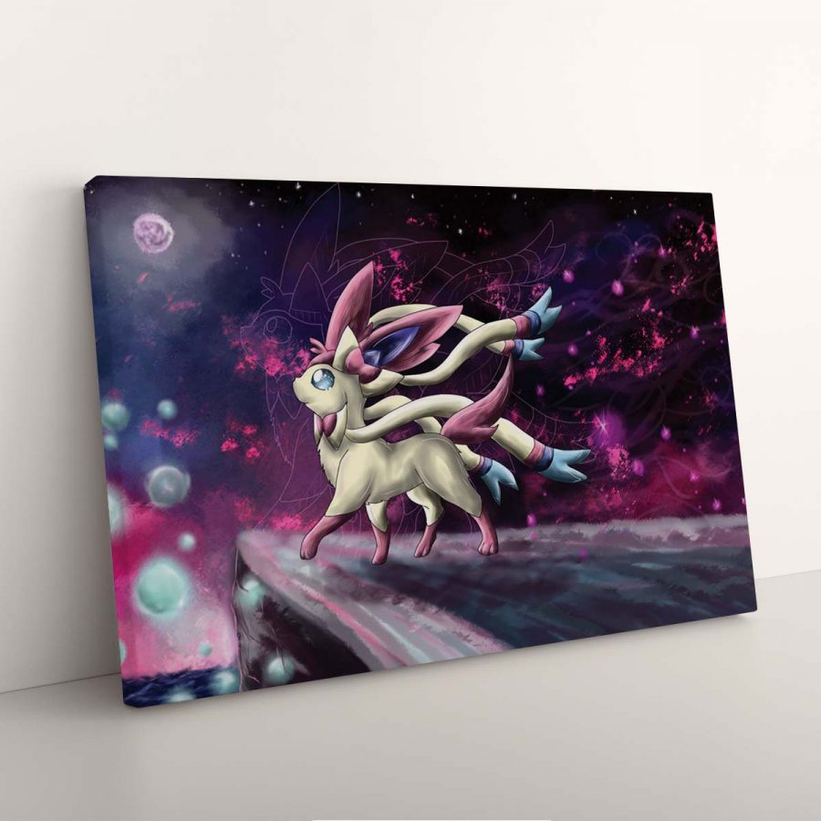 Sylveon Miracle Eevee Pokemon Leinwandbilder – Bild 3