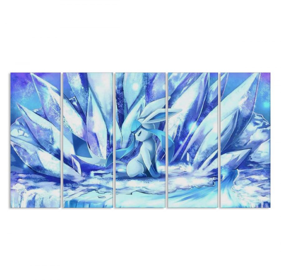 Majestätisches Glaziola mit Kristallen Pokemon Leinwandbilder – Bild 2