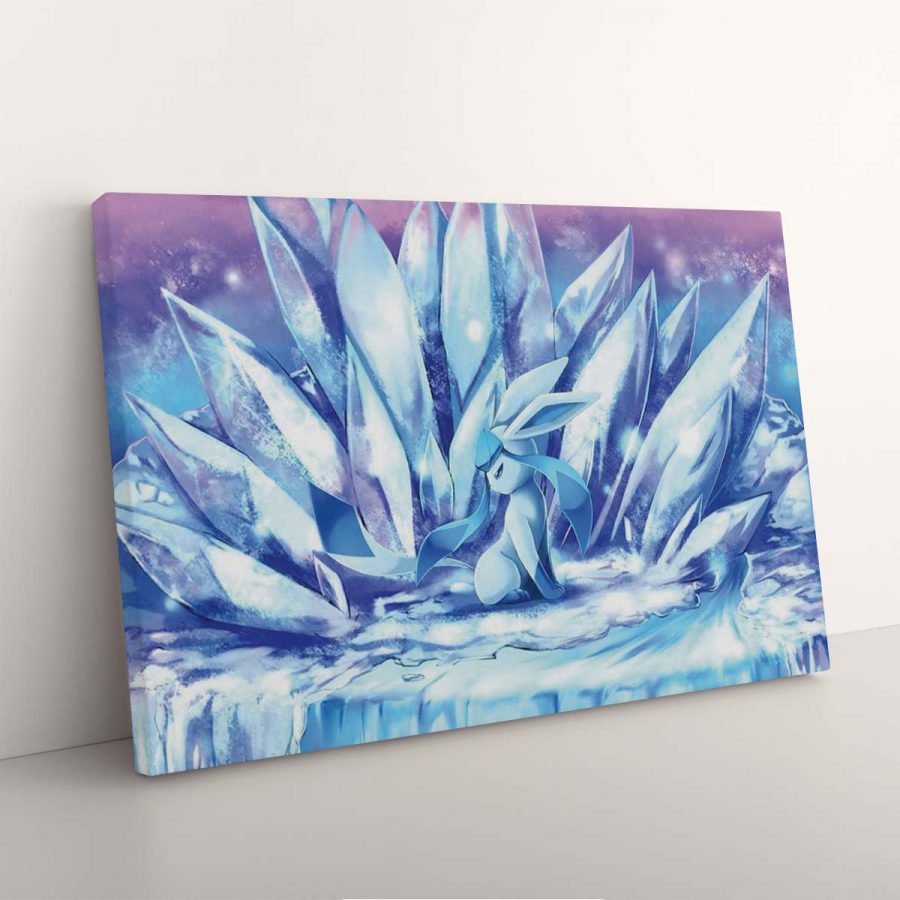 Majestätisches Glaziola mit Kristallen Pokemon Leinwandbilder – Bild 3