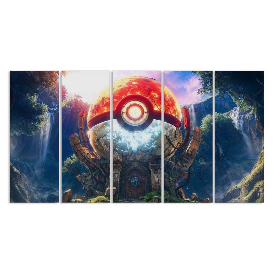 Pokemon Ball im geheimen Wald Leinwandbilder – Bild 2