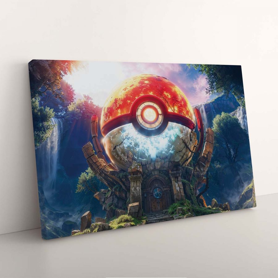 Pokemon Ball im geheimen Wald Leinwandbilder – Bild 3