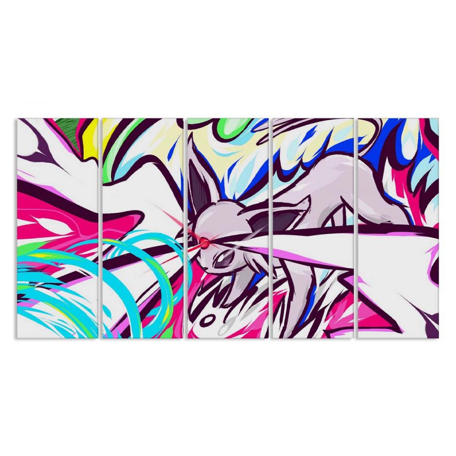 Espeon Hyperstrahl Pokemon Eevee Leinwandbilder – Bild 2