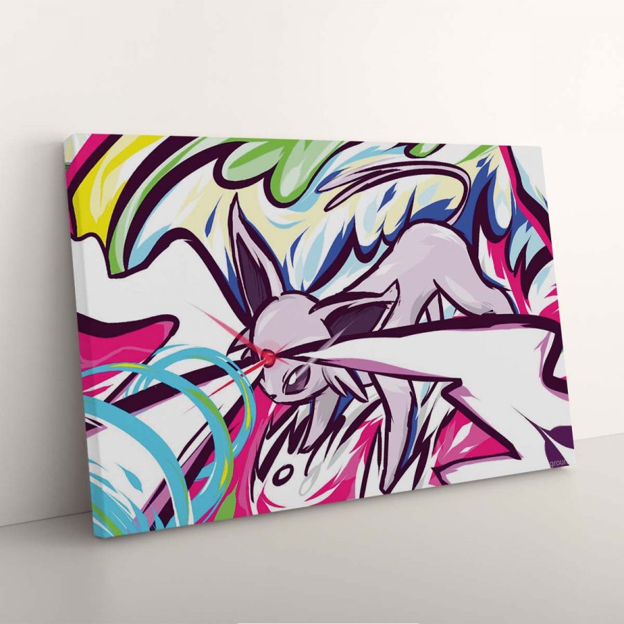 Espeon Hyperstrahl Pokemon Eevee Leinwandbilder – Bild 3