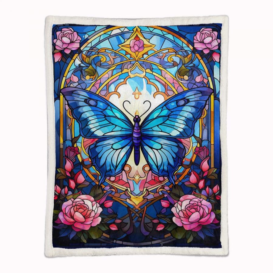 igoodom Schmetterlings-Diamantmalerei Decke - Fleecedecke – Bild 2