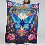 igoodom Schmetterlings-Diamantmalerei Decke – Fleecedecke