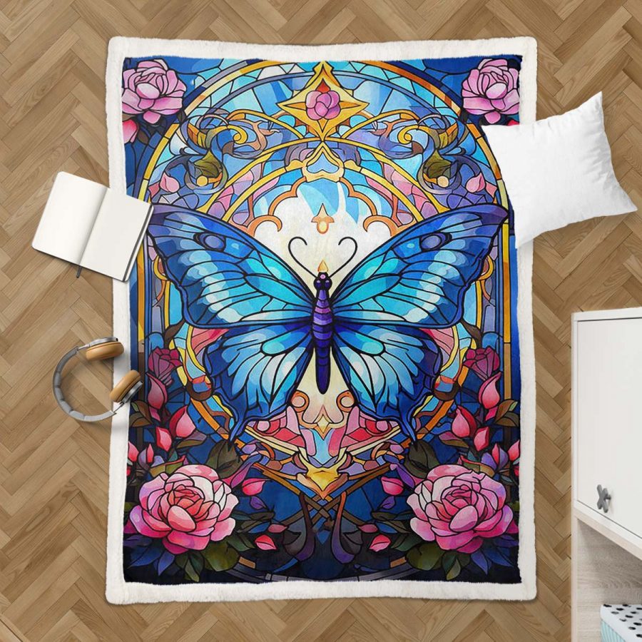 igoodom Schmetterlings-Diamantmalerei Decke - Fleecedecke – Bild 3
