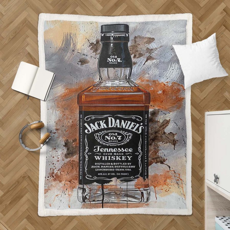 Jack Daniels 3 Decke - Fleecedecke – Bild 3