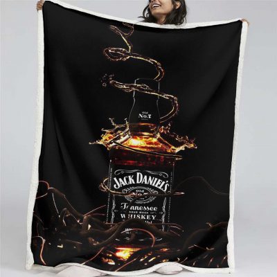 Jack Daniels 5 Decke - Fleecedecke