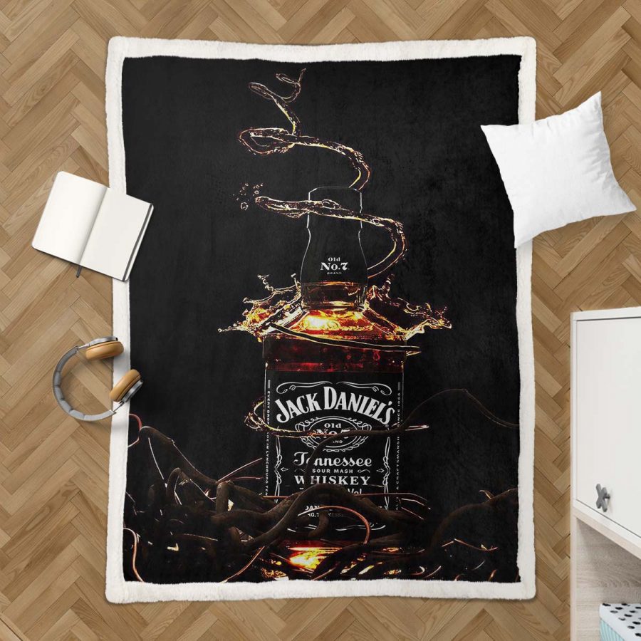 Jack Daniels 5 Decke - Fleecedecke – Bild 3